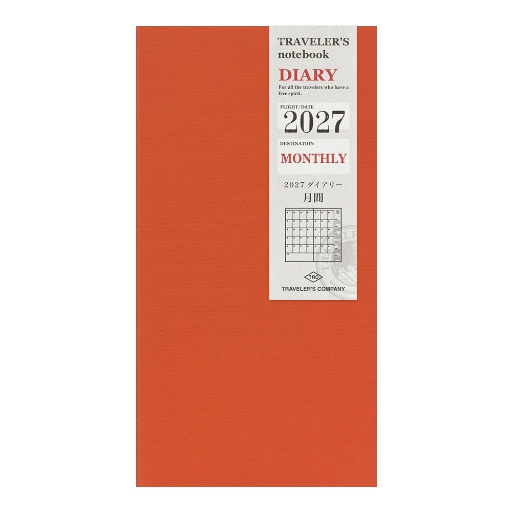 TRAVELER'S notebook - agenda mensuel 2027 (regular size) -