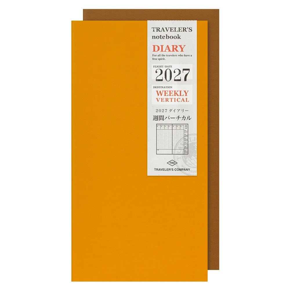 TRAVELER'S notebook - agenda semainier 2027 avec notes (regular size) -