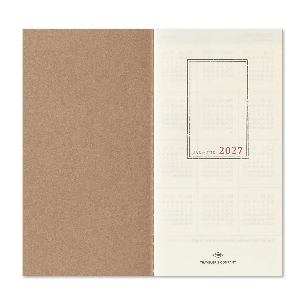 TRAVELER'S notebook - agenda semainier 2027 (regular size) -