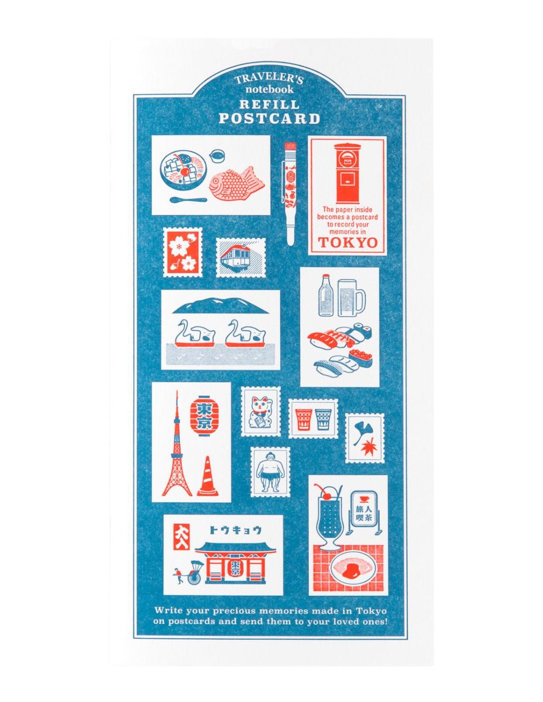 TRAVELER'S notebook - carnet cartes postales TOKYO EDITION - TN Regular size -