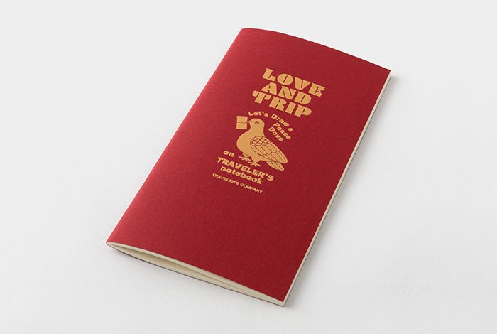 TRAVELER'S notebook LOVE AND TRIP Red - carnet papier crème (regular size) -
