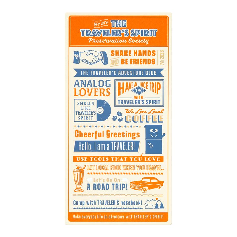 TRAVELER'S notebook - sous - main 2026 (regular size) -