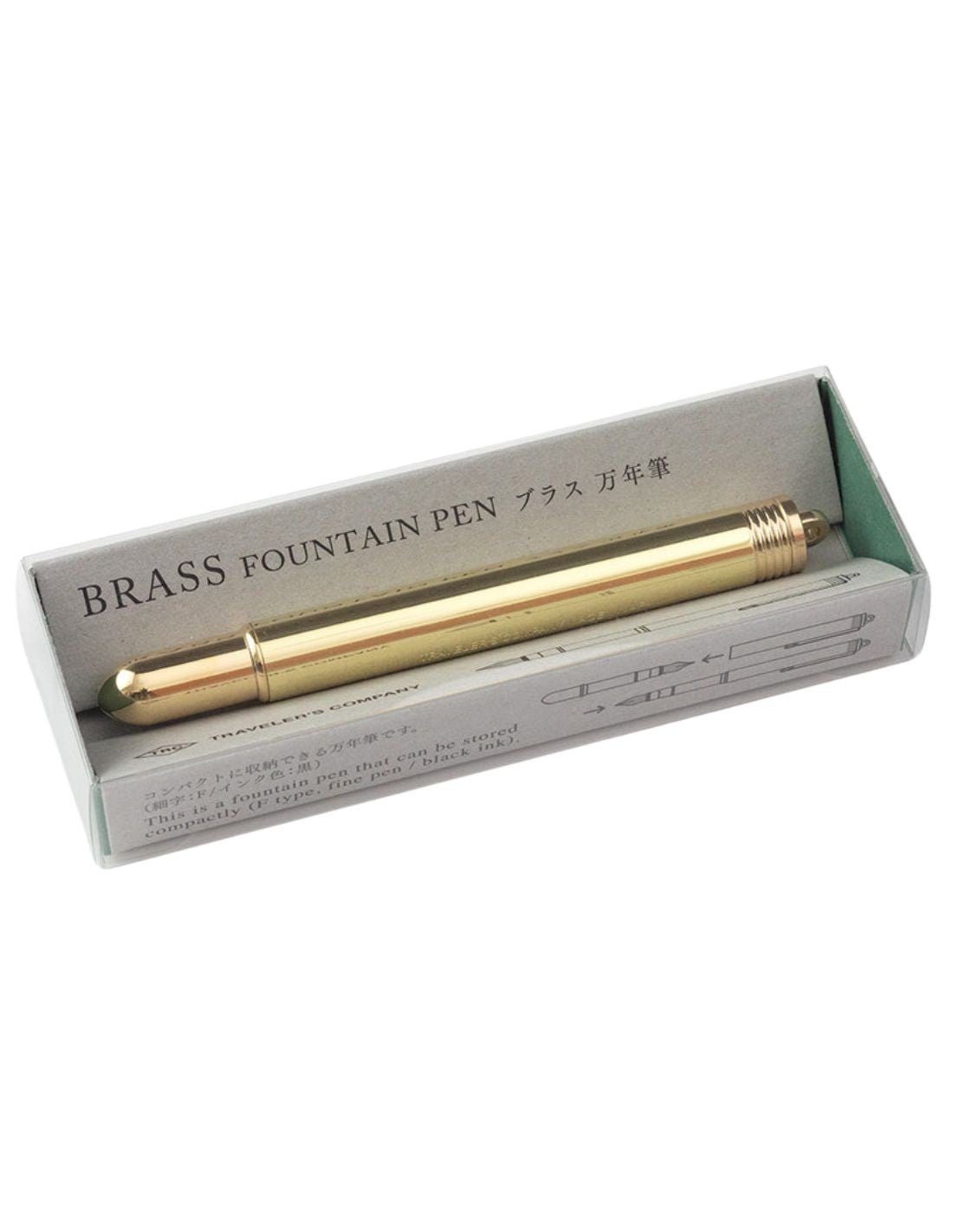 TRC BRASS - stylo plume en laiton - TN Passport size / TN Regular size - Fine - 4902805380768
