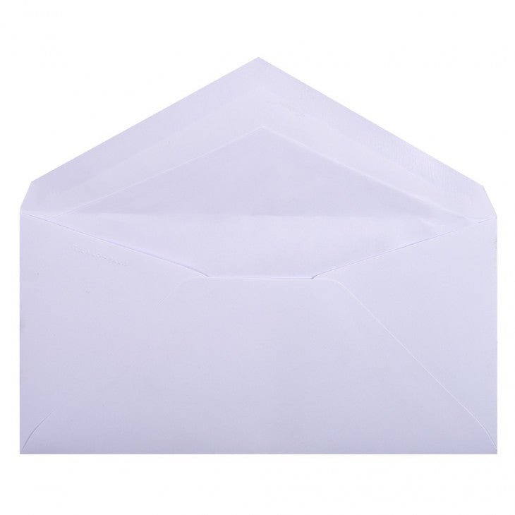 20 enveloppes Vélin de France format DL - 11 x 22 cm - 100 g/m² - Extra-blanc - 3140290230002