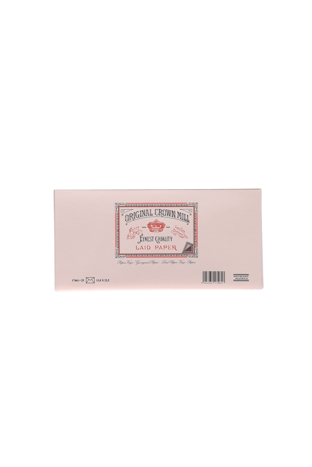 25 enveloppes Vergé format DL - 11 x 22.5 cm - 100 g/m² - Rose - 5413036174617