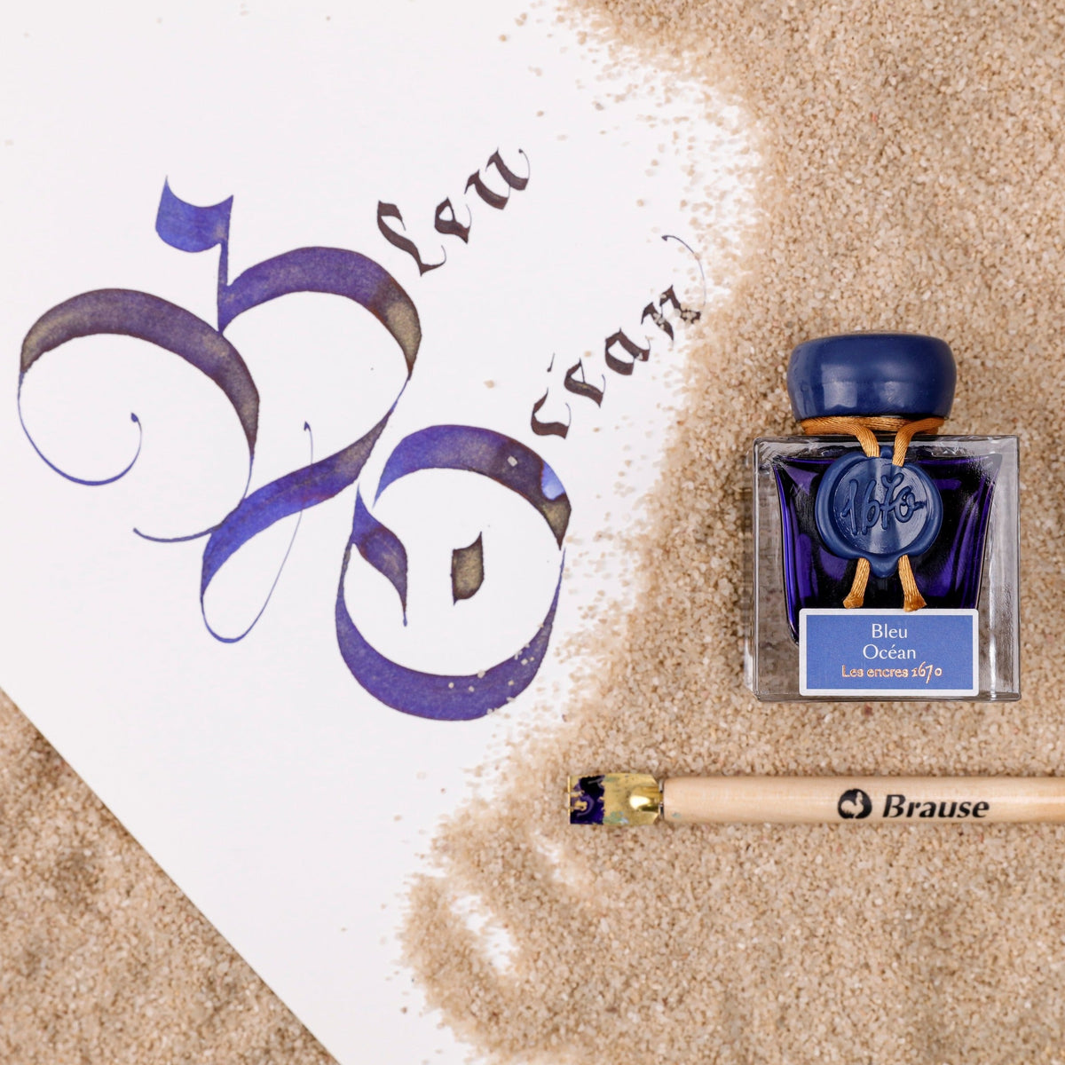 Les Encres 1670 - 50 ml - Bleu Océan - 3188555150184