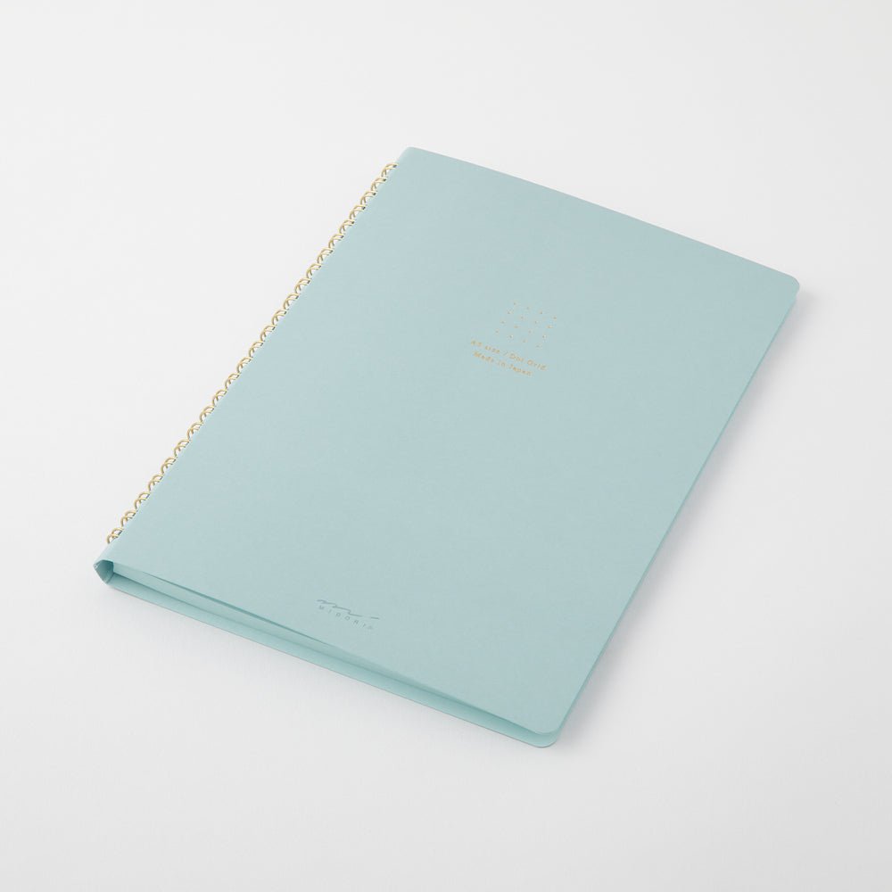Midori Note Dot Spirale - A5 - Pointillé - Bleu Ciel - 4902805153348