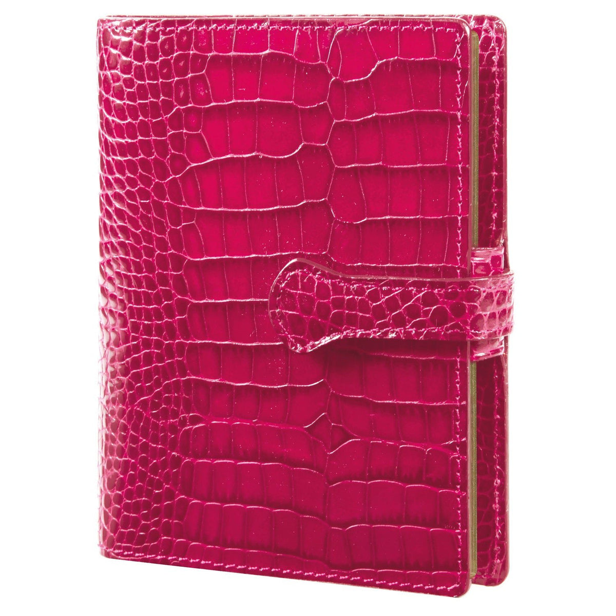 Organiseur Mignon AK13 Croco Savannah - 13.9 x 11 cm - 1 semaine sur 2 pages - Framboise -