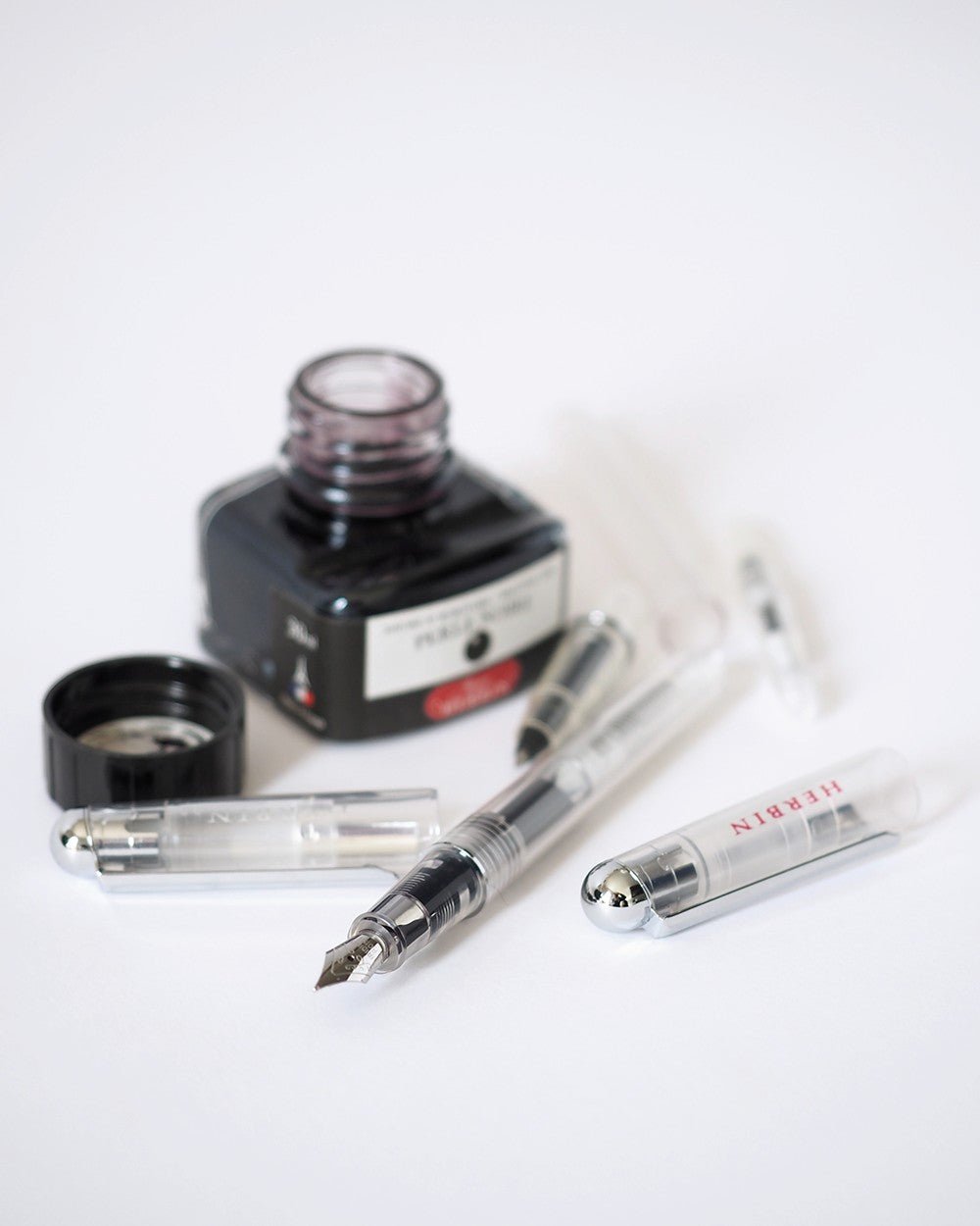 Stylo plume JACQUES HERBIN transparent - Fine (F) - Transparent - 3188550220004