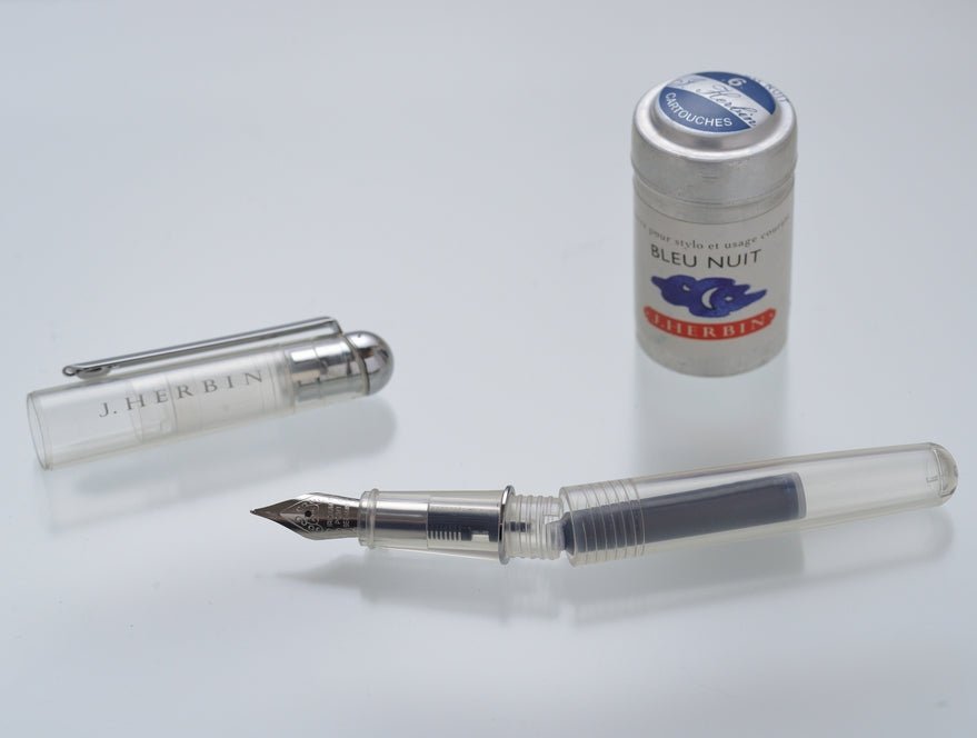 Stylo plume JACQUES HERBIN transparent - Fine (F) - Transparent - 3188550220004