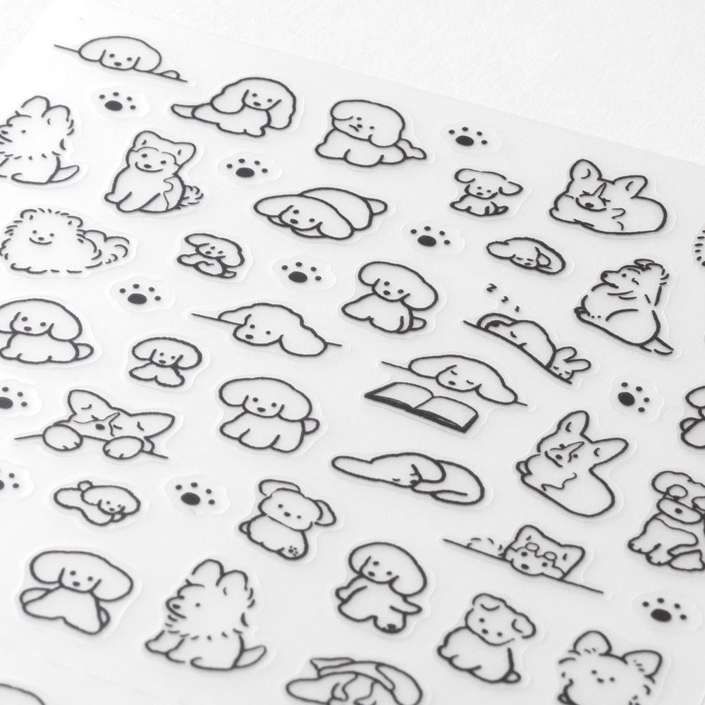 Stickers repositionnables MIDORI Collection - Chiens S