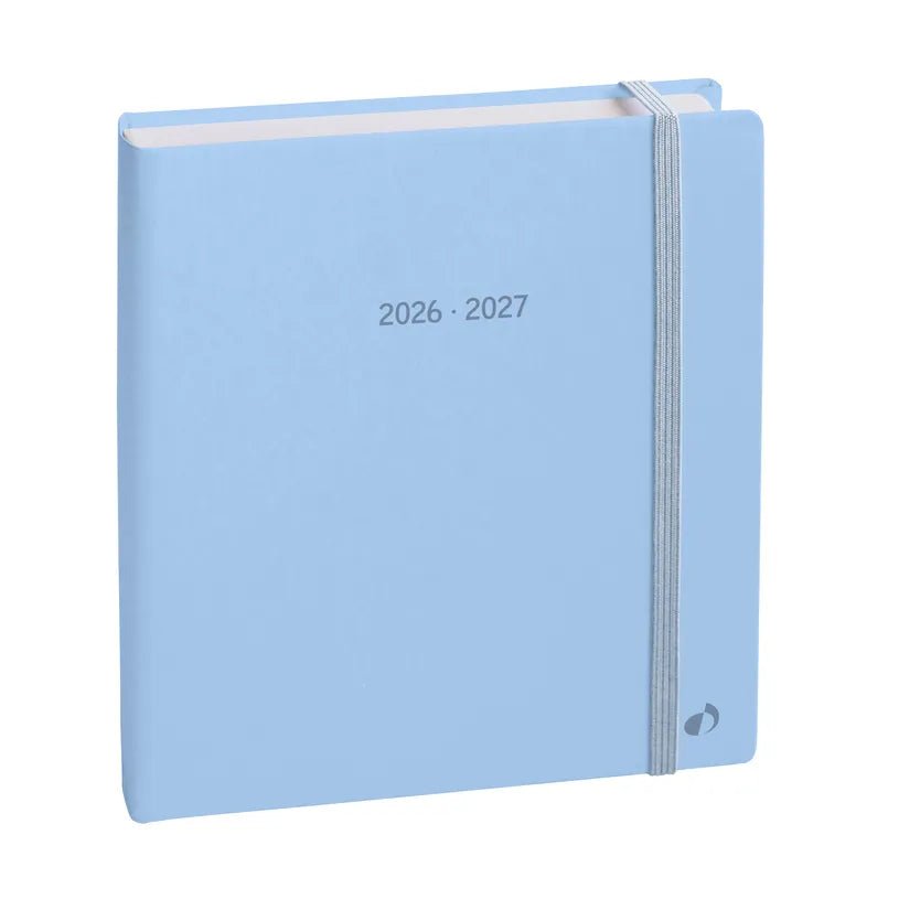 Agenda 2026 - 2027 QUO VADIS Exécutif Septembre Color - 16 x 16 cm - 1 semaine sur 2 pages - Orientation verticale - Pastel bleu clair - 3371010543946