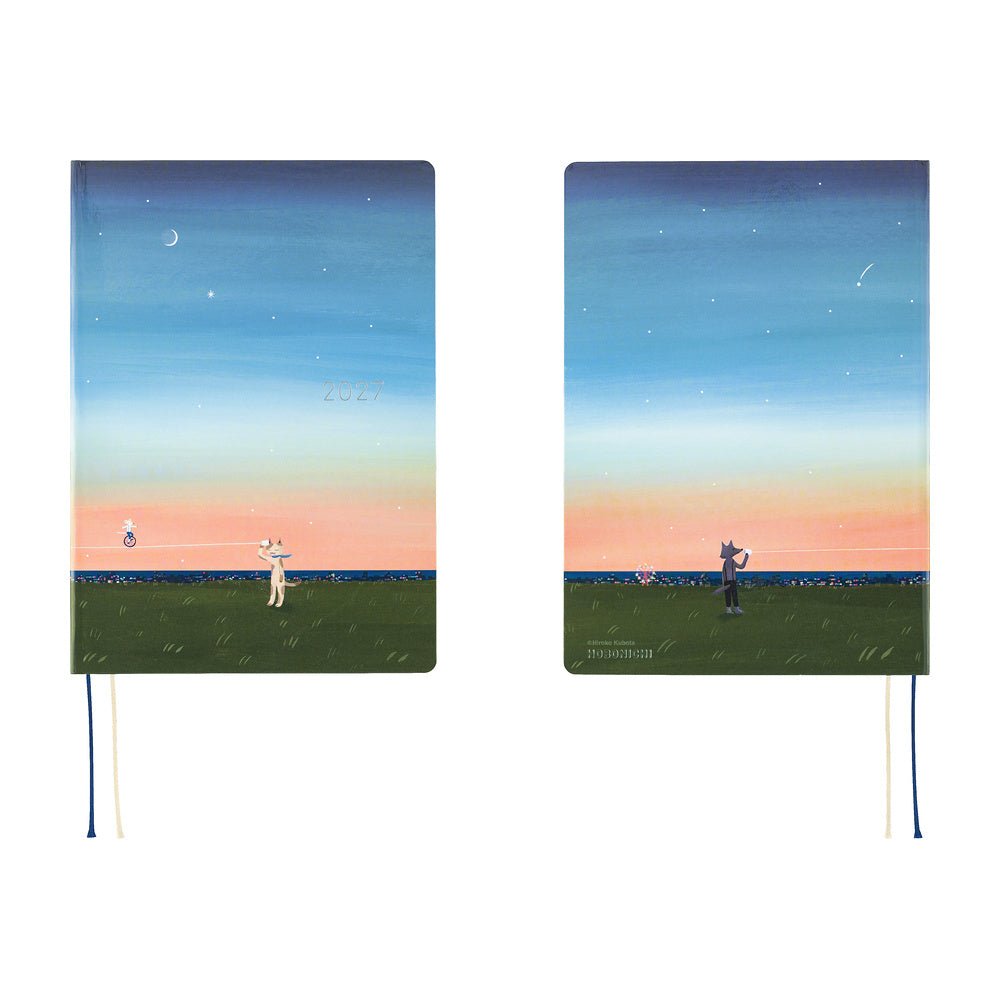Agenda 2027 HOBONICHI HON - A5 - Hiroko Kubota: String Telephone Until the Moon is Full - 