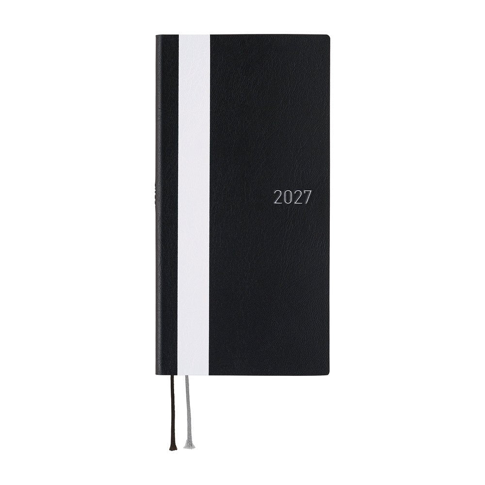 Agenda 2027 HOBONICHI Techo Weeks - White Line : Black - 