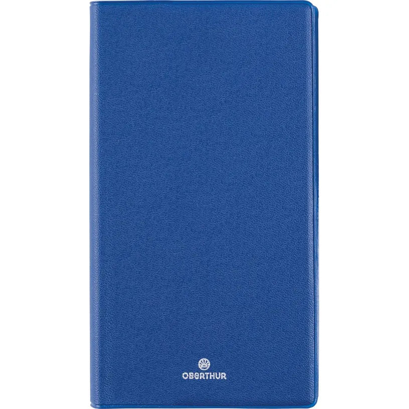 Agenda 2027 OBERTHUR Odessa - 9 x 16,5 cm - 1 semaine sur 2 pages - Orientation horizontale - Bleu - 3664447228938