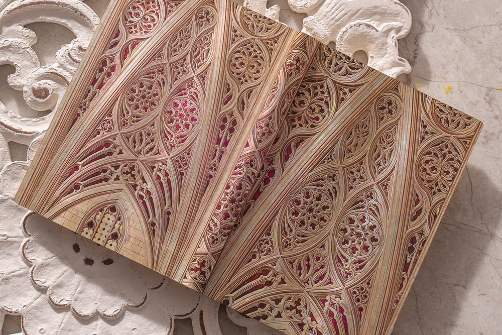Agenda 2027 PAPERBLANKS Voûte de la Cathédrale de Milan (Bordeaux) - 1 semaine sur 2 pages - Midi - Softcover - Horizontal - 176p - 9780349721293