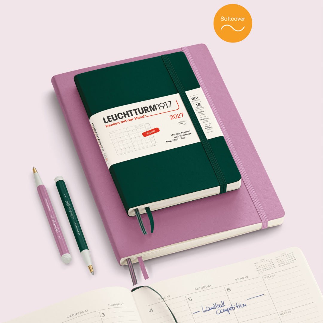 Agenda Mensuel 2027 LEUCHTTURM1917, Anglais - B5 - Softcover - Sunflower - 4070292003252