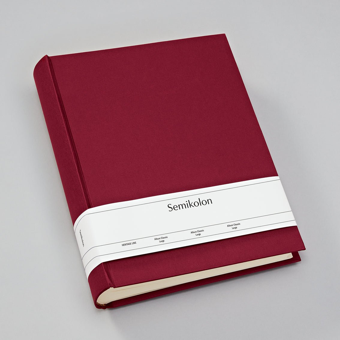 Album photo SEMIKOLON Classic Large - 24.5 x 30.5 cm - 130 pages - Burgundy - 4250053621585