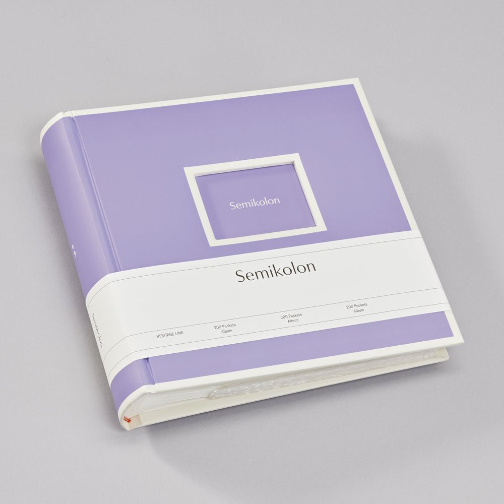 Album photo SEMIKOLON Pocket - 23 x 22.3 cm - 200 pochettes - Lilac Silk - 4004117646096