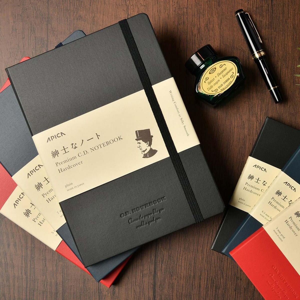 Carnet APICA Premium CD Notebook - A6 - Hardcover - Quadrillé - 