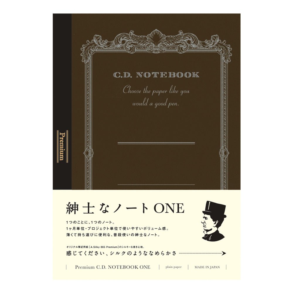 Carnet APICA Premium CD Notebook One - A6 - Uni - Anthracite - 4970090130122