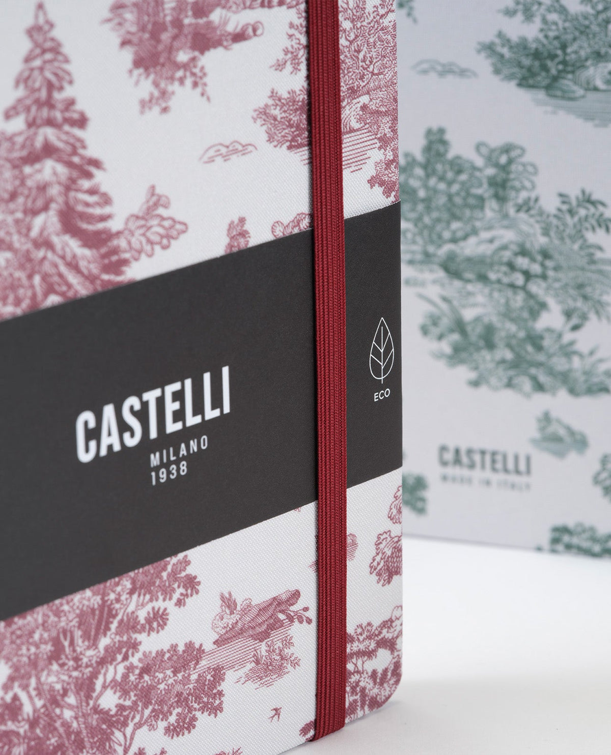 Carnet CASTELLI MILANO Landscapes - 13 x 21 cm - Hardcover - Ligné - Rosewood - 8056149959879