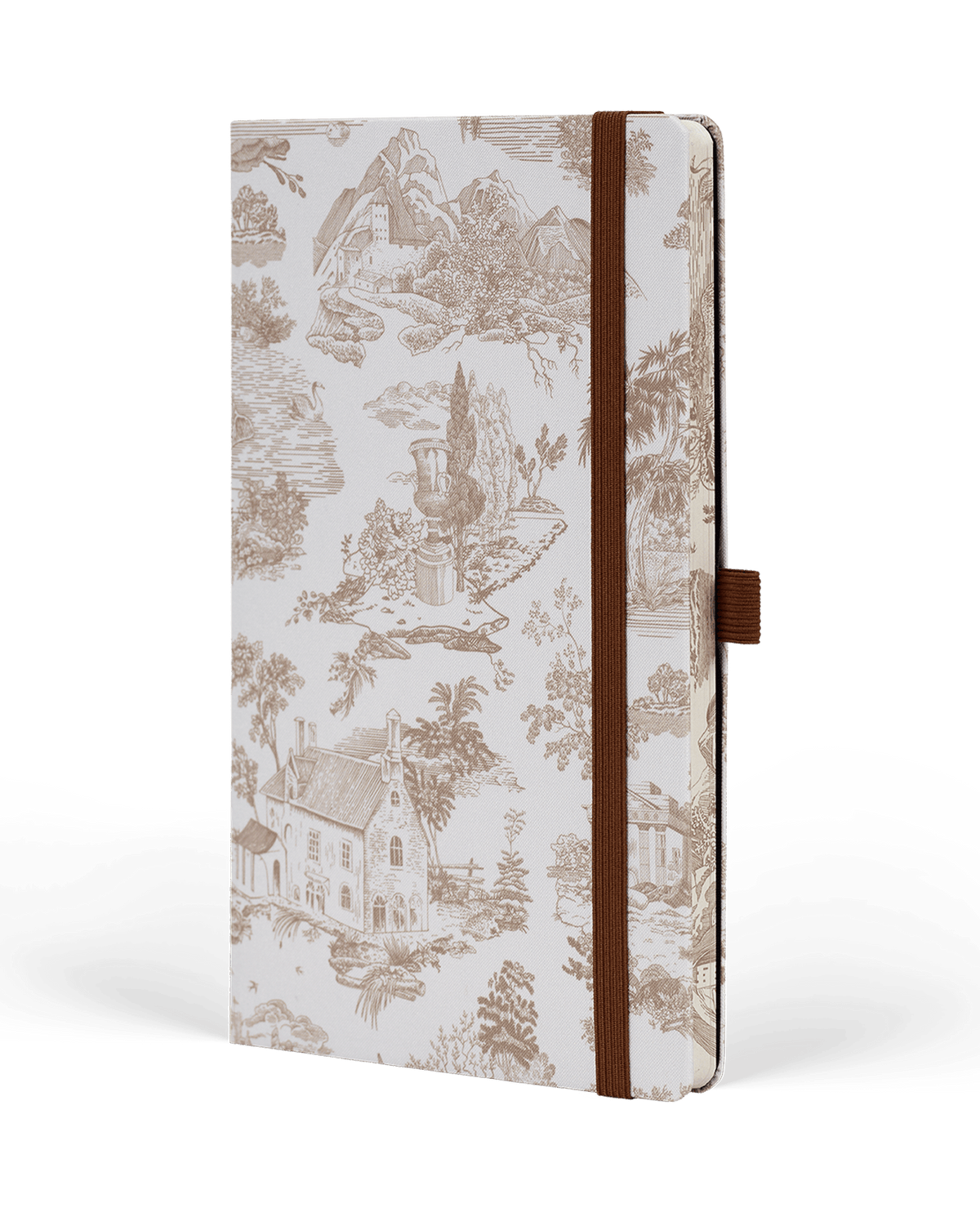 Carnet CASTELLI MILANO Landscapes - 13 x 21 cm - Hardcover - Ligné - Walnut - 8056149959893