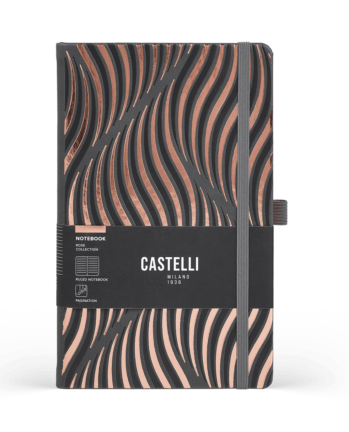 Carnet CASTELLI MILANO Rose - 9 x 14 cm - Hardcover - Ligné - Sand - 8056149956069