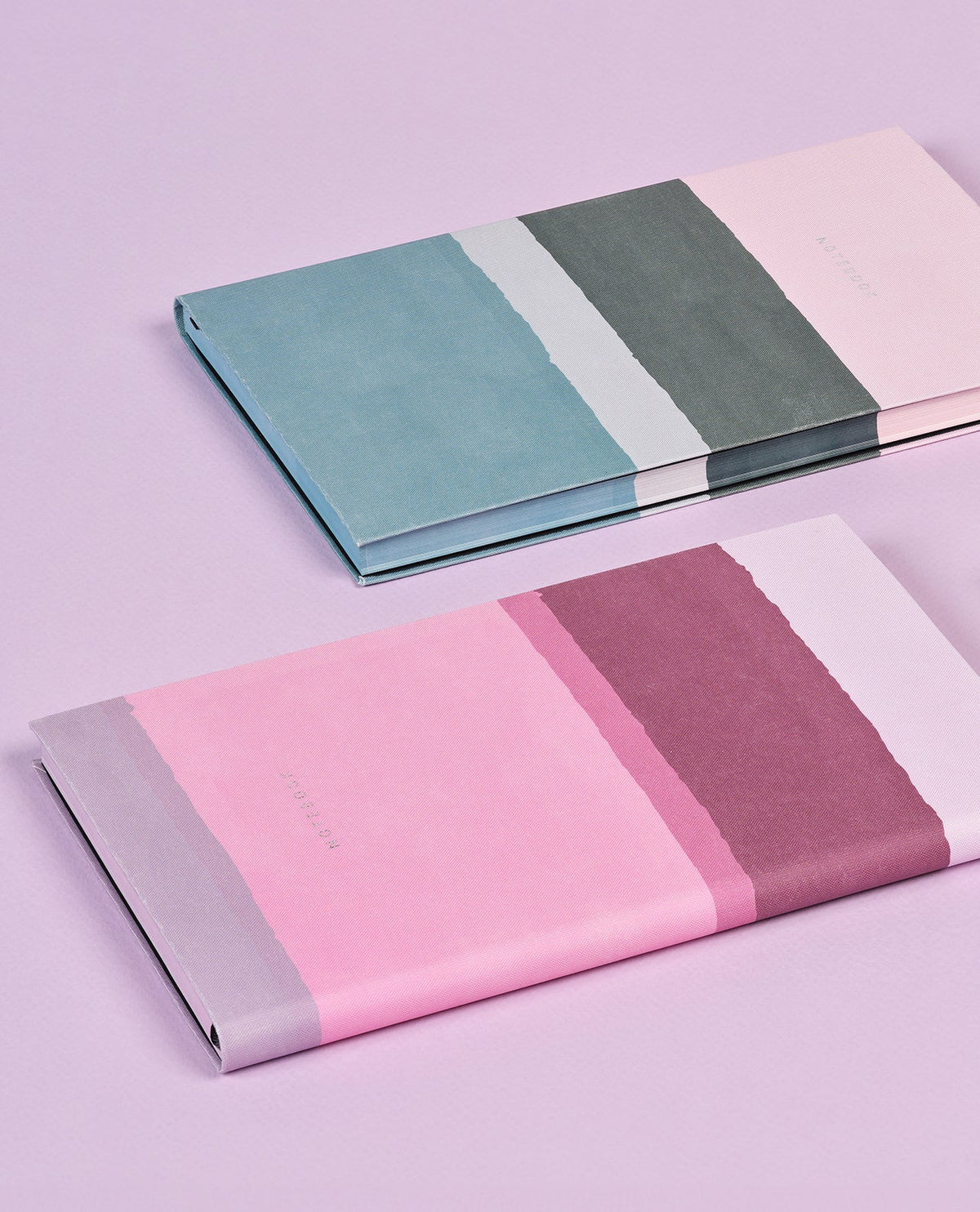 Carnet CASTELLI MILANO Stripes - 19 x 25 cm - Hardcover - Ligné - Bubblegum - 8056149954621