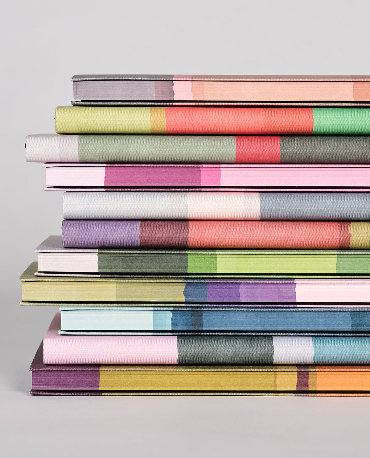 Carnet CASTELLI MILANO Stripes - 19 x 25 cm - Hardcover - Ligné - Sage - 8056149954577