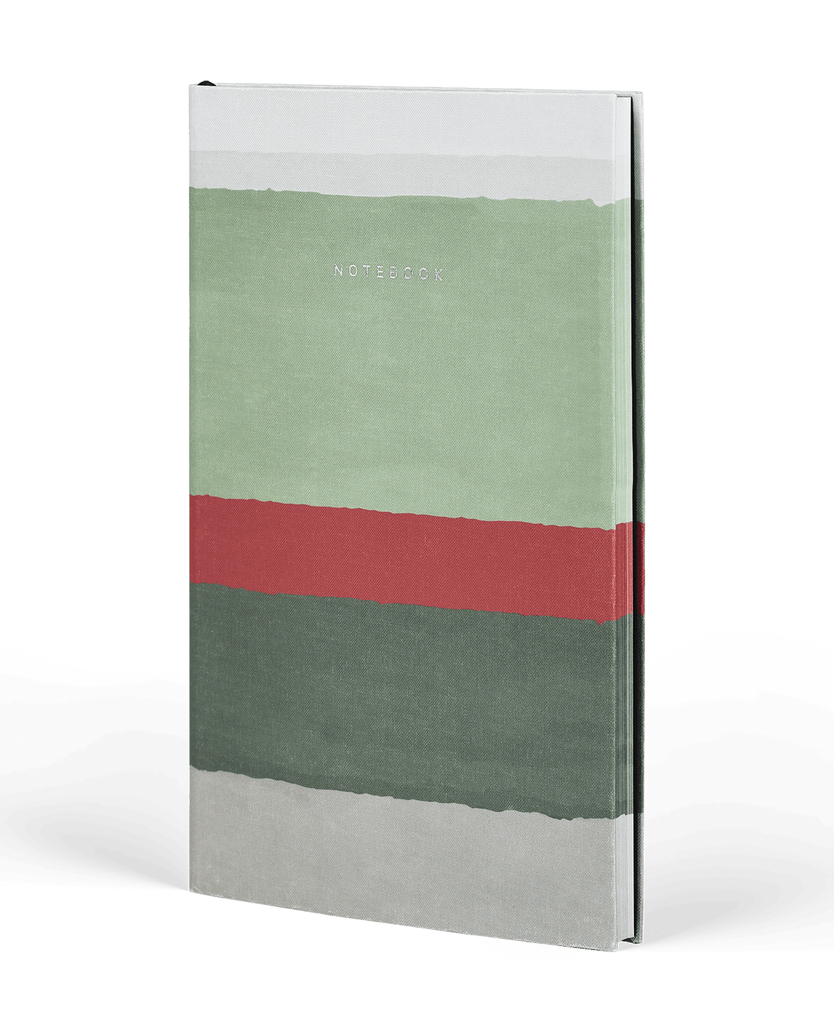 Carnet CASTELLI MILANO Stripes - 19 x 25 cm - Hardcover - Ligné - Sage - 8056149954577