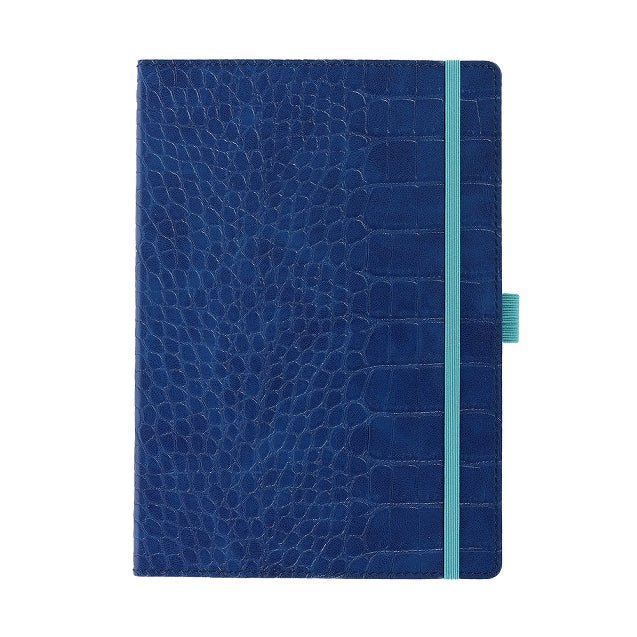 Carnet en cuir végétal ARTEBENE Majoie - A5 - Pointillé - Bleu - 144p - 4035461324576