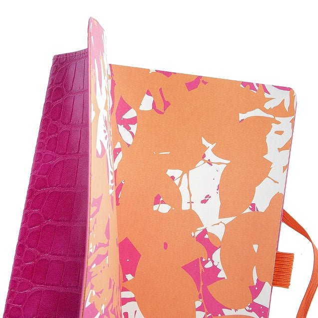 Carnet en cuir végétal ARTEBENE Majoie - A5 - Pointillé - Lilas - 144p - 4035461319138