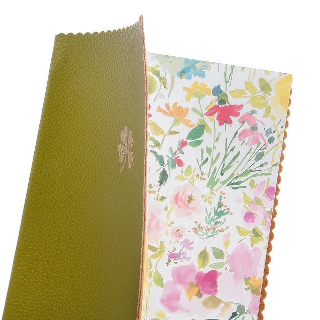Carnet en cuir végétal ARTEBENE Majoie - A5 - Pointillé - Vert clair - 240p - 4035461320479