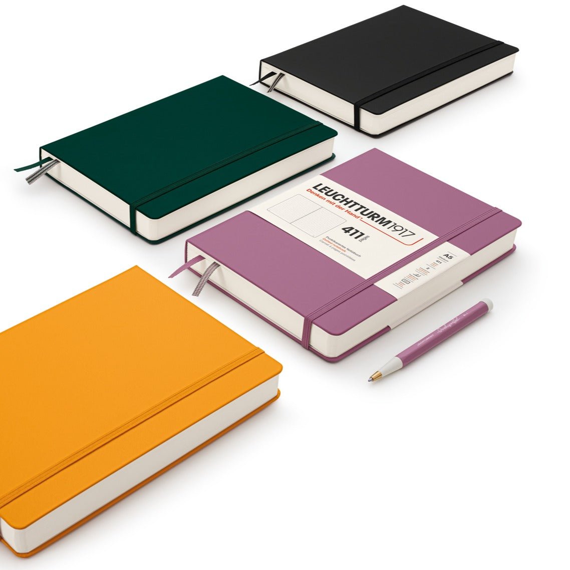 Carnet LEUCHTTURM1917 411 - A5 - Hardcover - Pointillé - Rising Sun - 