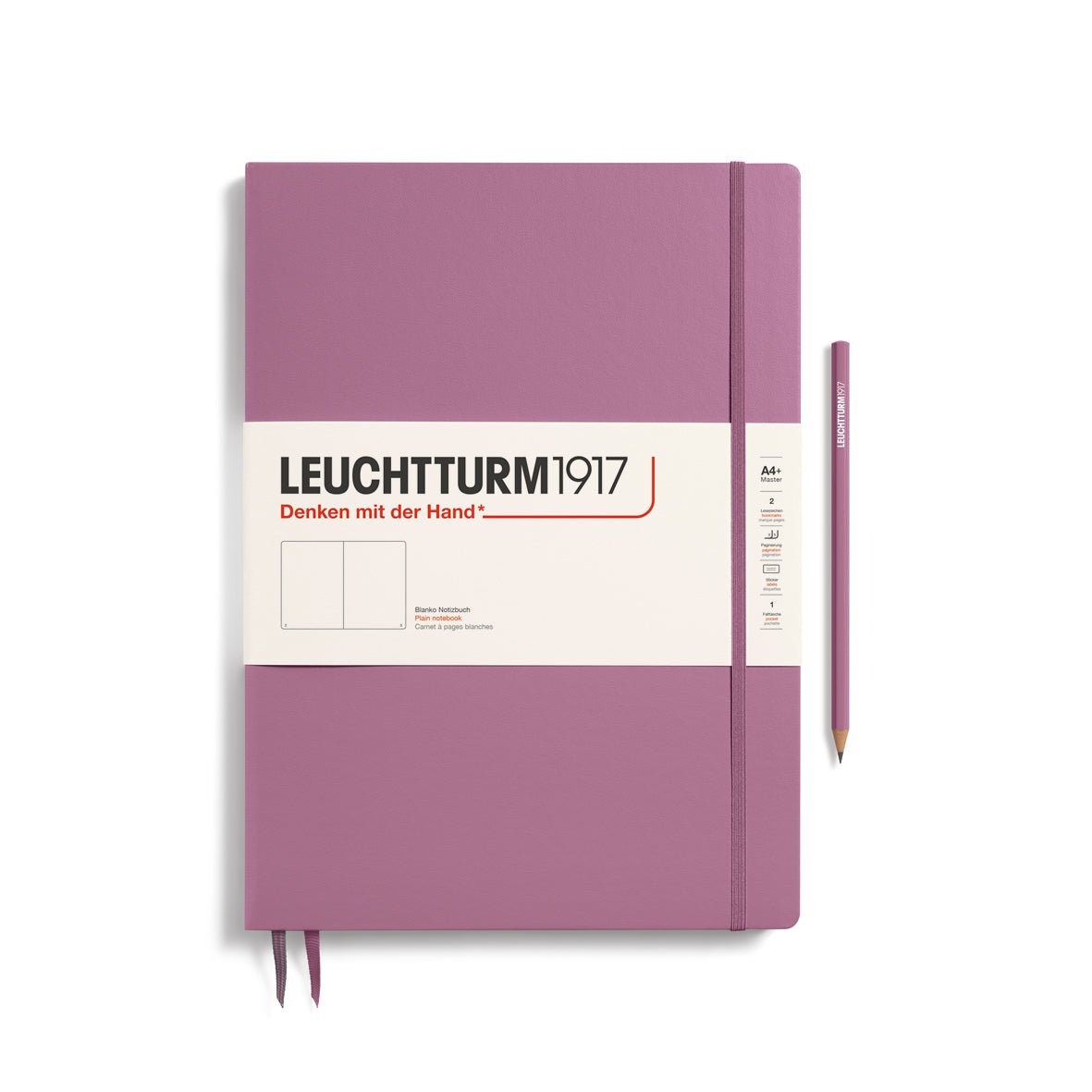 Carnet LEUCHTTURM1917 Classic - A4+ Slim - Hardcover - Uni - Dusty Rose - 