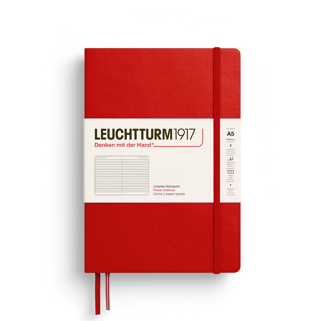 Carnet LEUCHTTURM1917 Classic - A5 - Hardcover - Ligné - Cherry - 