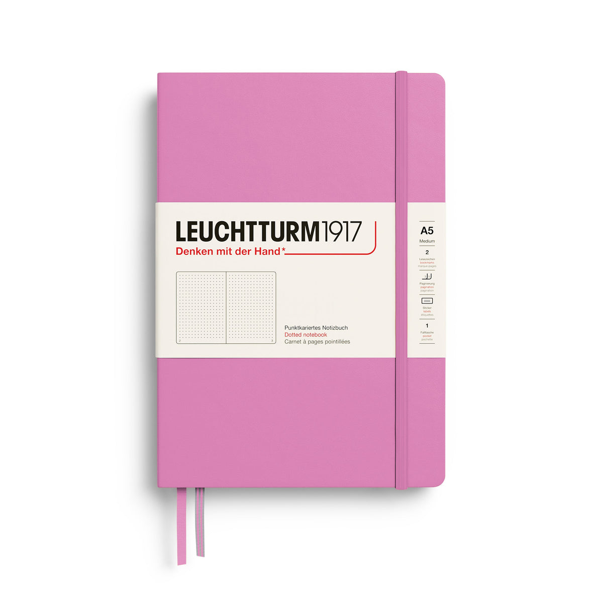 Carnet LEUCHTTURM1917 Classic - A5 - Hardcover - Pointillé - Bubblegum - 4070292008196