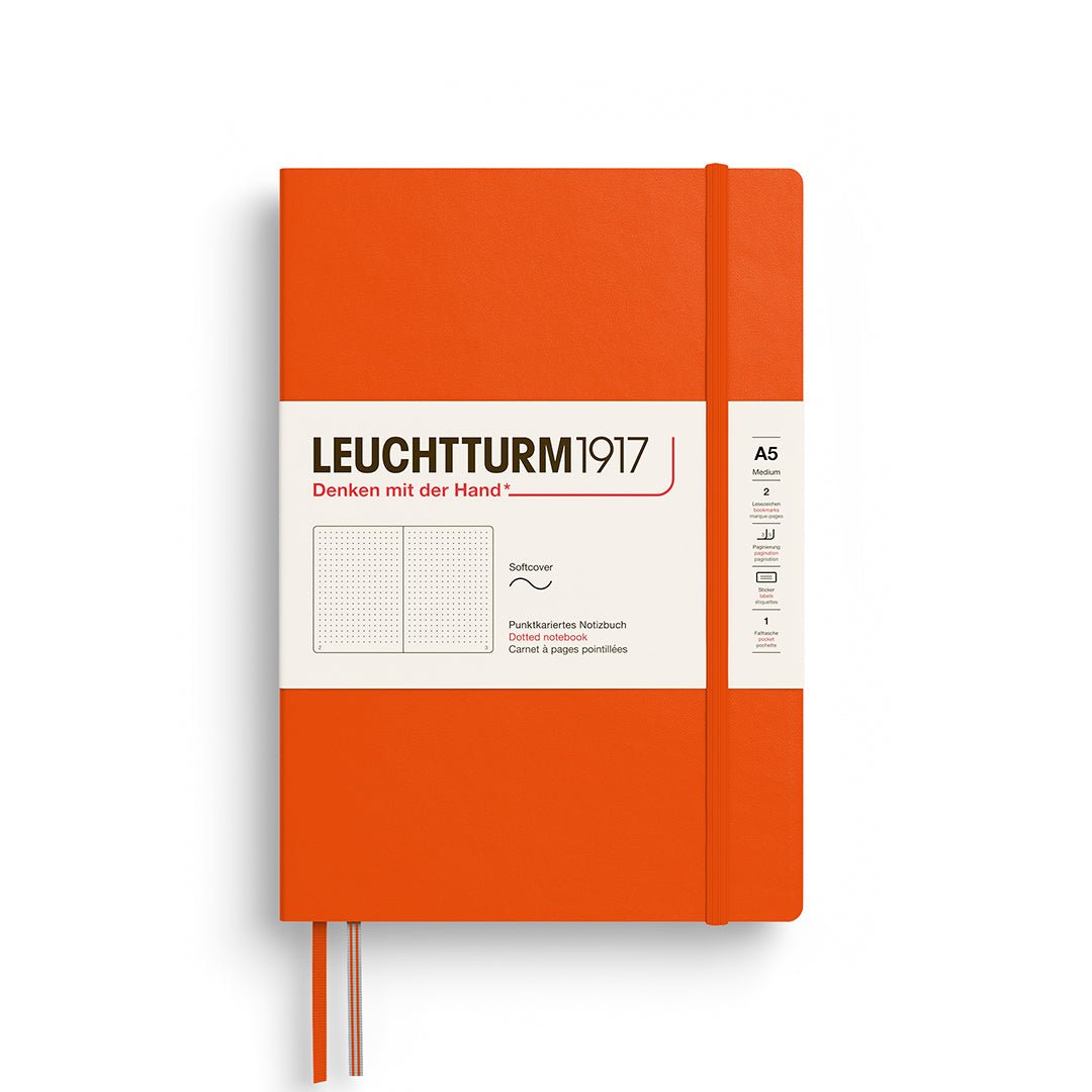 Carnet LEUCHTTURM1917 Classic - A5 - Softcover - Pointillé - Pumpkin - 