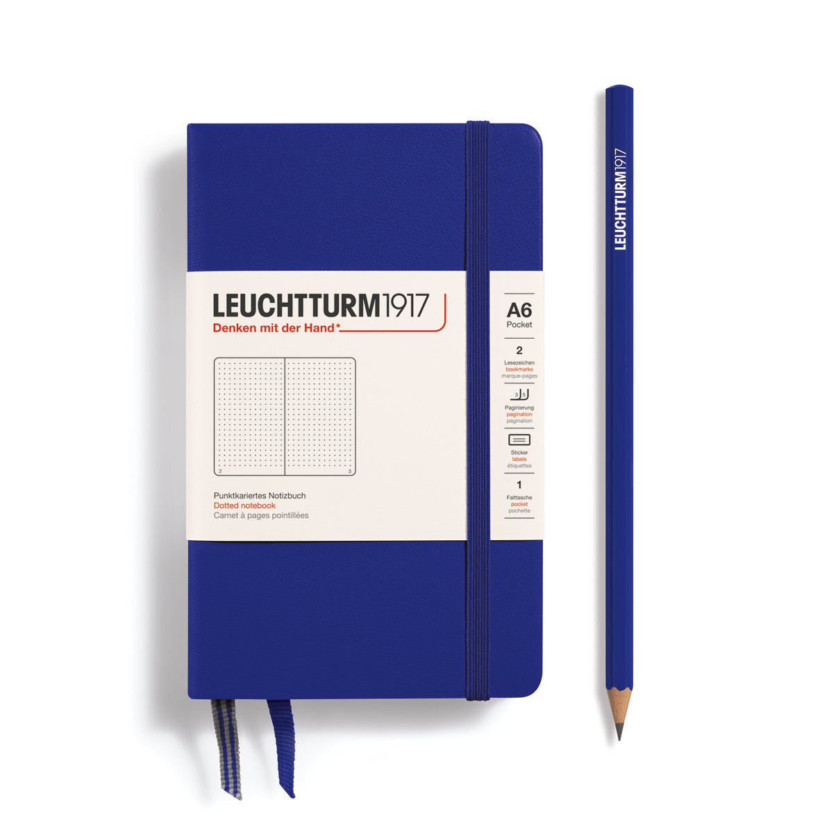 Carnet LEUCHTTURM1917 Classic - A6 - Hardcover - Pointillé - Ink - 
