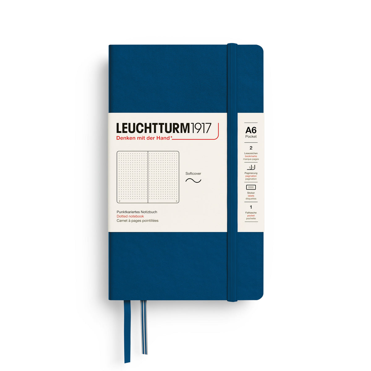 Carnet LEUCHTTURM1917 Classic - A6 - Softcover - Pointillé - Indigo - 