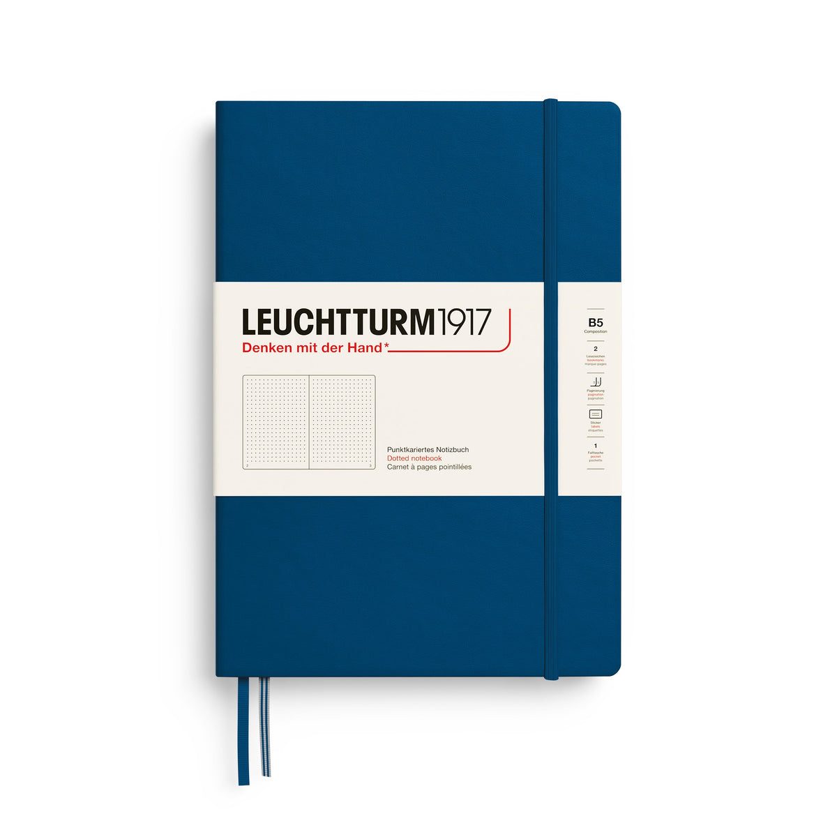 Carnet LEUCHTTURM1917 Classic - B5 - Hardcover - Pointillé - Indigo - 
