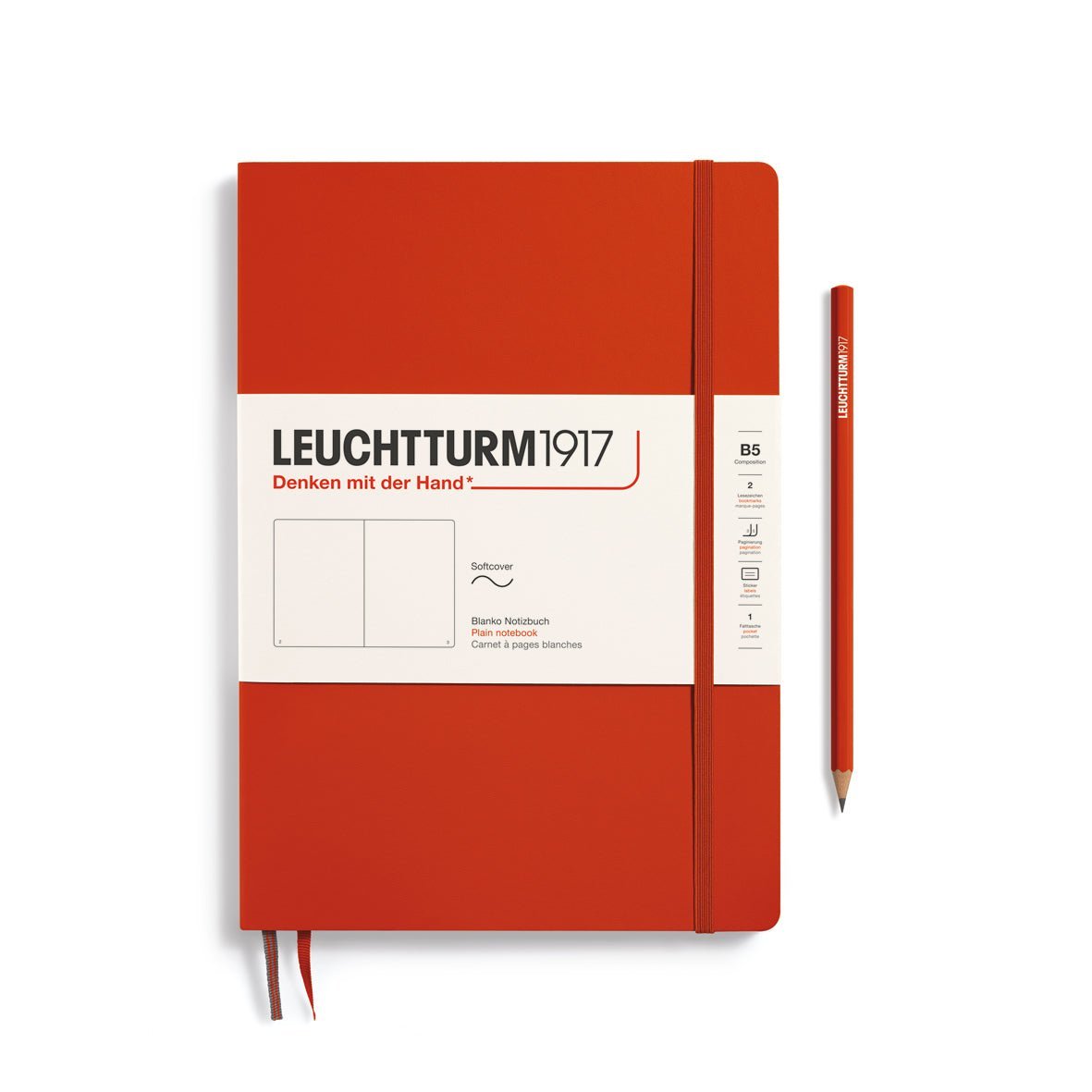 Carnet LEUCHTTURM1917 Classic - B5 - Softcover - Uni - Fox Red - 4004117647932
