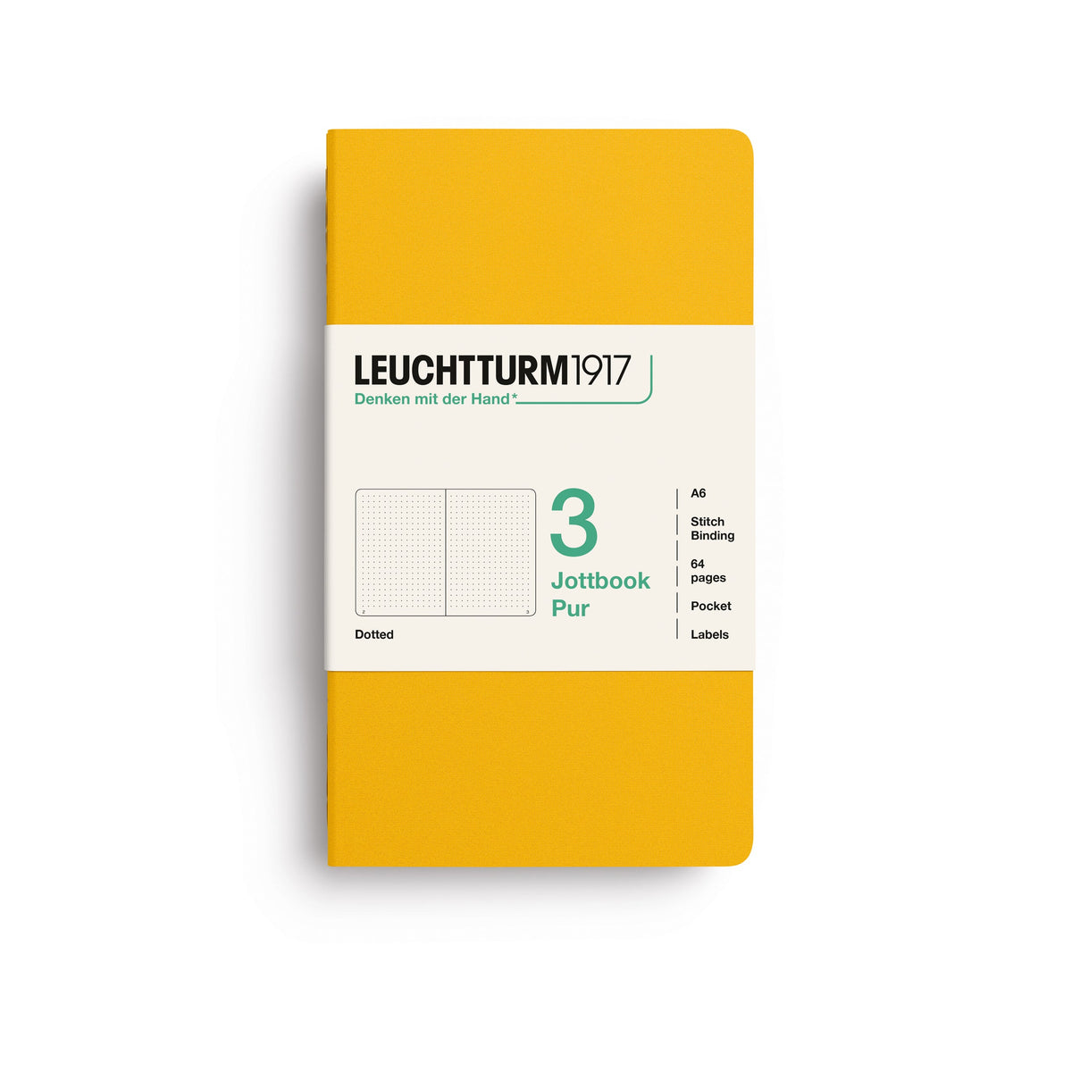 Carnet LEUCHTTURM1917 Jottbook Pur - A6 - Softcover - Pointillé - Sunflower - 4070292006499