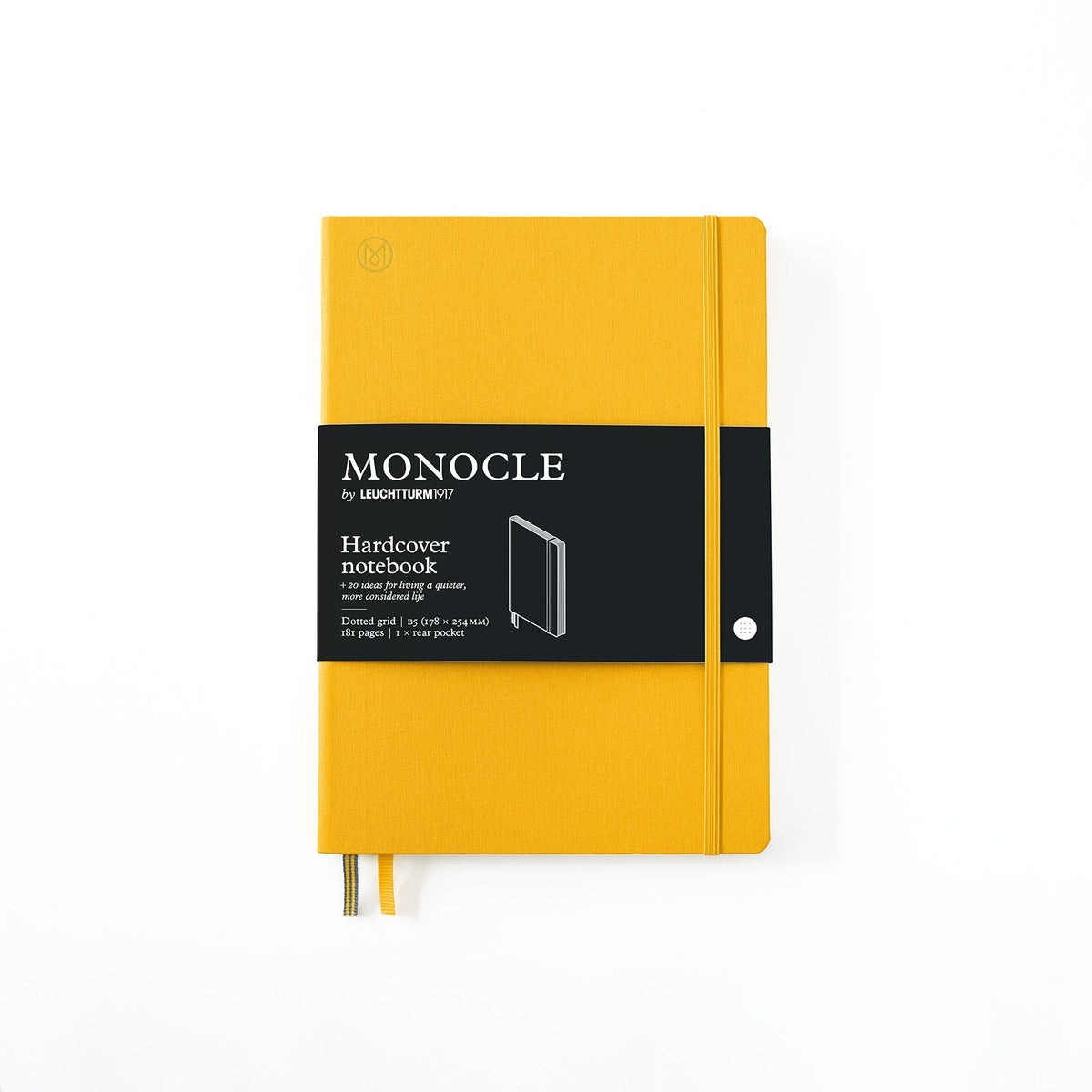 Carnet Monocle by LEUCHTTURM1917 - B5 - Hardcover - Pointillé - Yellow - 