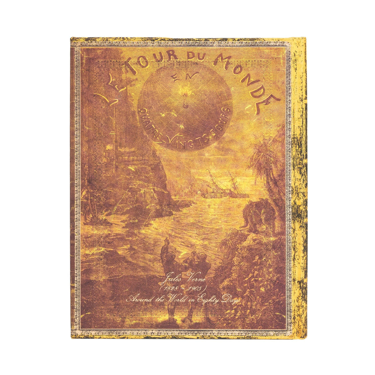 Carnet PAPERBLANKS Verne, Le Tour du Monde - Ultra - Hardcover - Ligné - 144p - 9781439764978