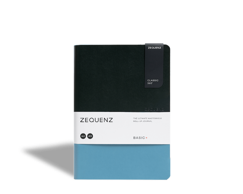 Carnet ZEQUENZ Basic+ - A5 - Ligné - Emerald Lagoon - 8859340526594