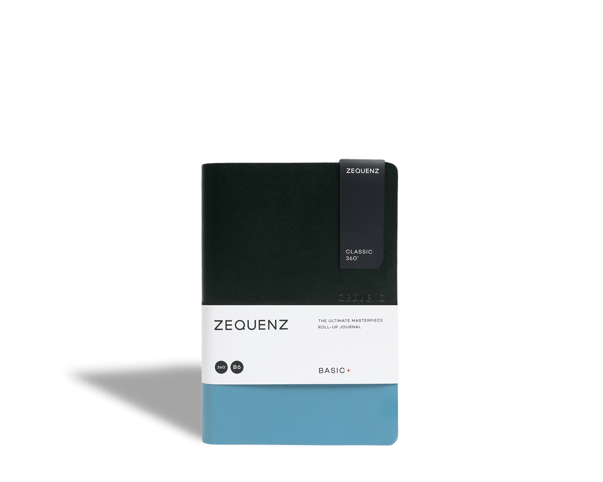 Carnet ZEQUENZ Basic+ - B6 - Ligné - Emerald Lagoon - 8859340526686