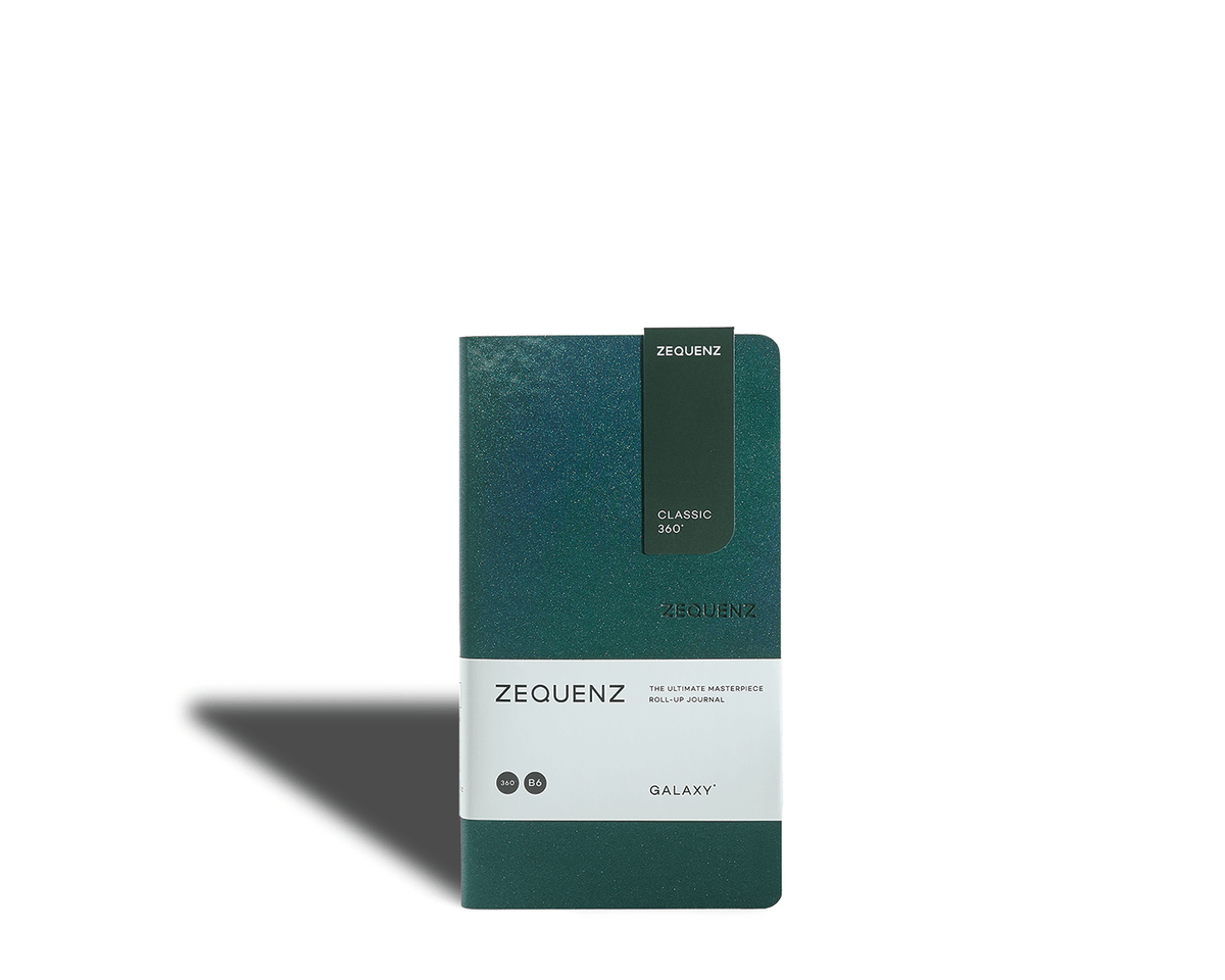 Carnet ZEQUENZ Galaxy - B6 - Ligné - Astro Green - 