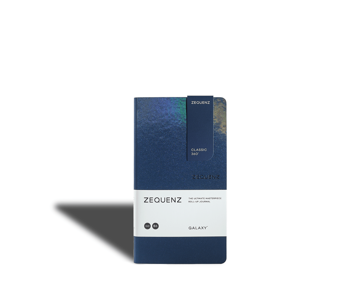 Carnet ZEQUENZ Galaxy - B6 - Uni - Space Blue - 